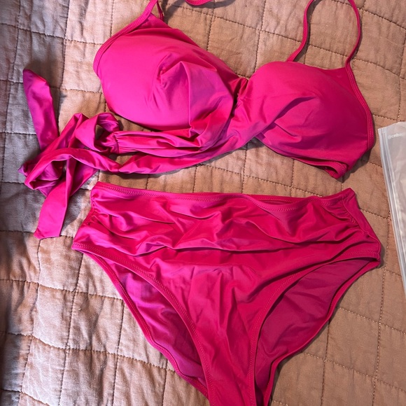 Hot Pink Cupshe Bikini